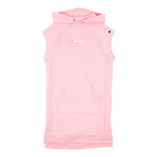 Champion Women's Reverse Weave Dress W/hood Embroidered Pink Bow WL779-579727-7CY