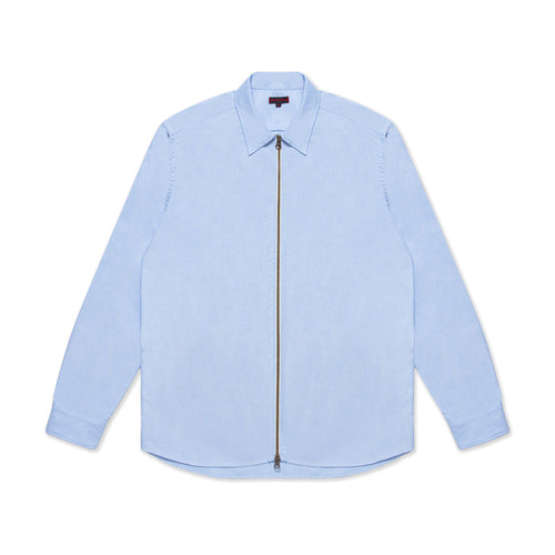 CLOT Men Zip Shirt Blue