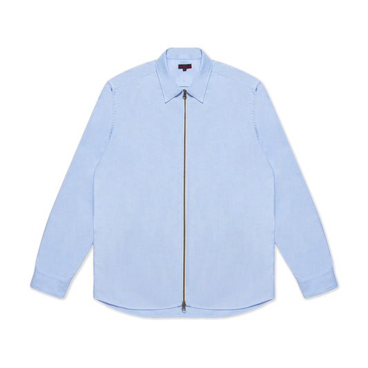 CLOT Men Zip Shirt Blue
