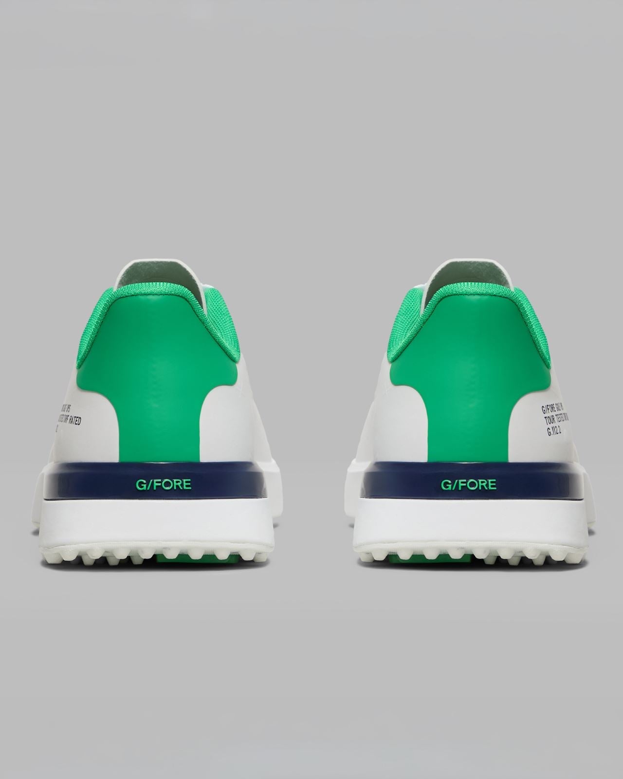 G.112 Embossed Skull & Tees Hybrid Spikeless Golf Shoes Snow/Clover