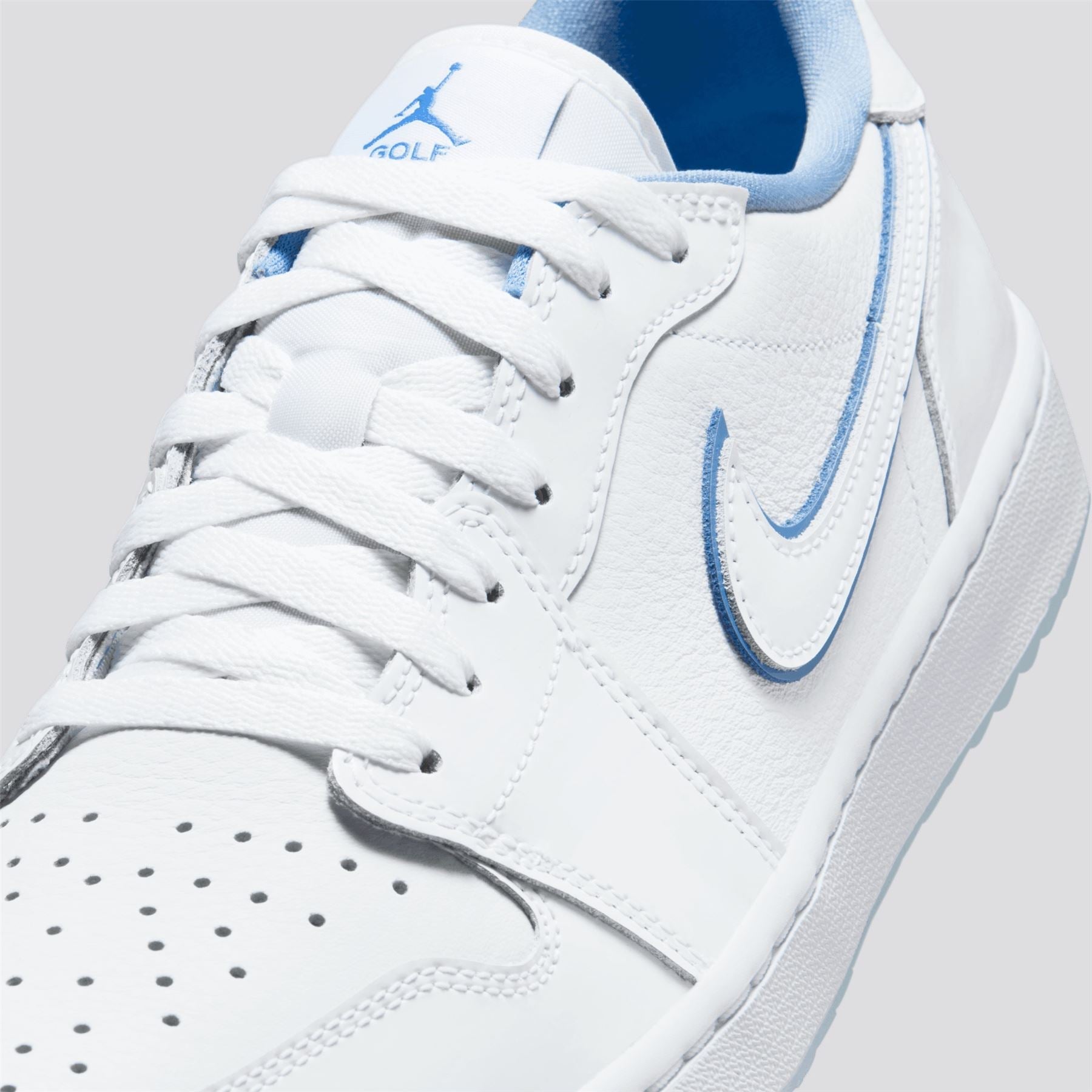 Air Jordan 1 Low Spikeless Golf Shoes White/Legend Blue/Blue Tint