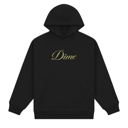 Dime Cursive Hoodie Black