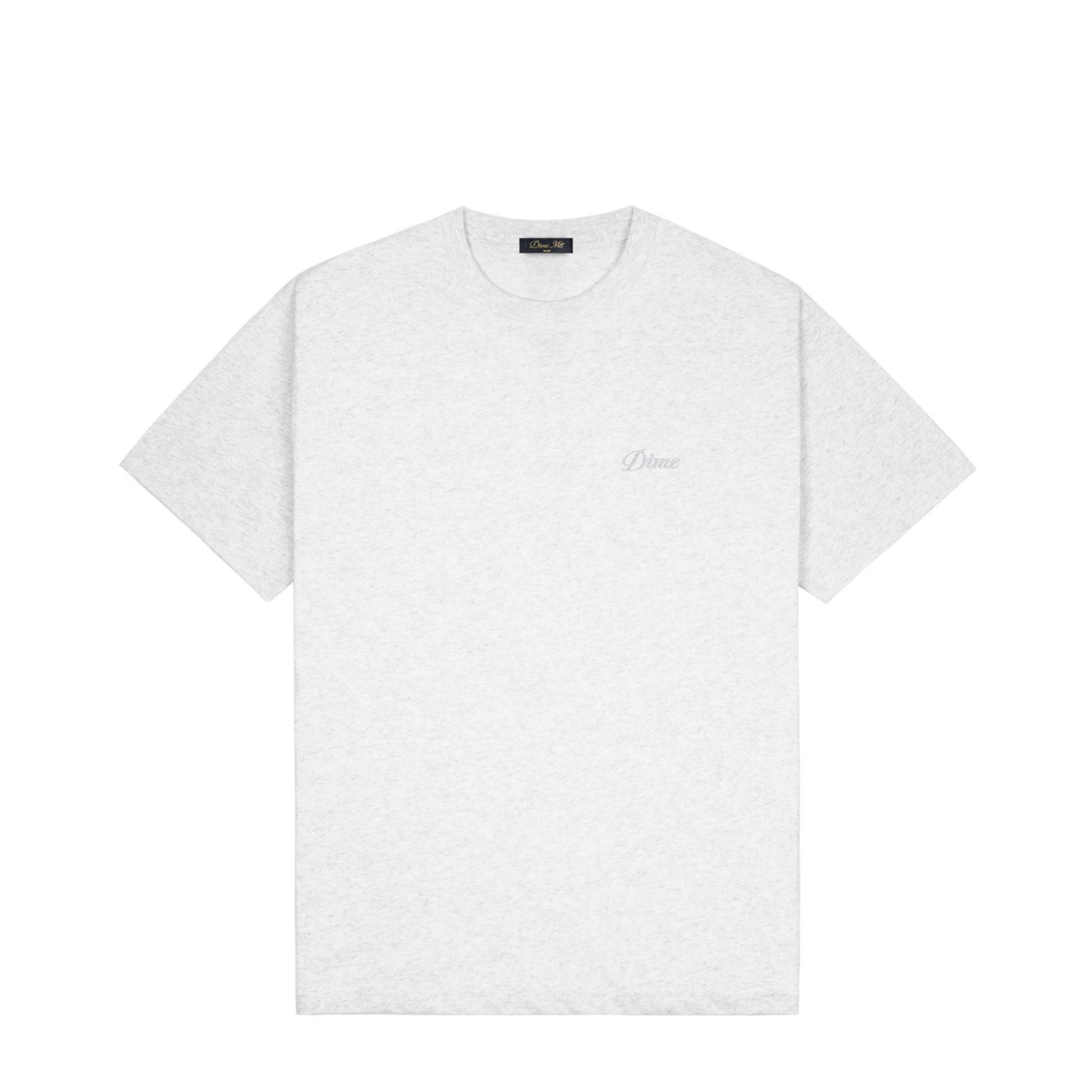 Dime Cursive Small Logo T-Shirt Ash