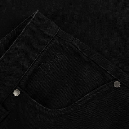 Dime Men Classic Baggy Denim Pants Black