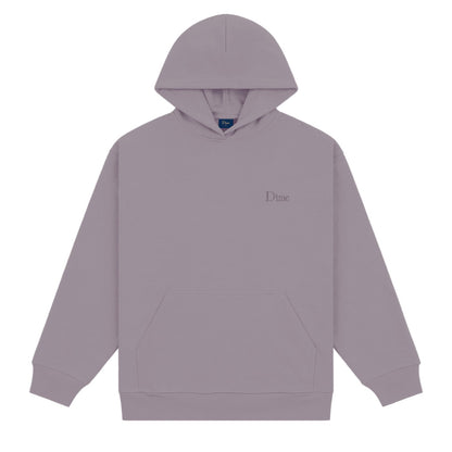 Dime Men Classic Small Logo Hoodie Plum Gray