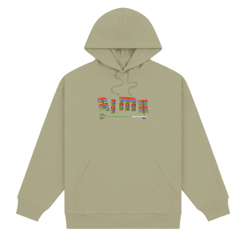 Dime Rar Hoodie Heather Army Green
