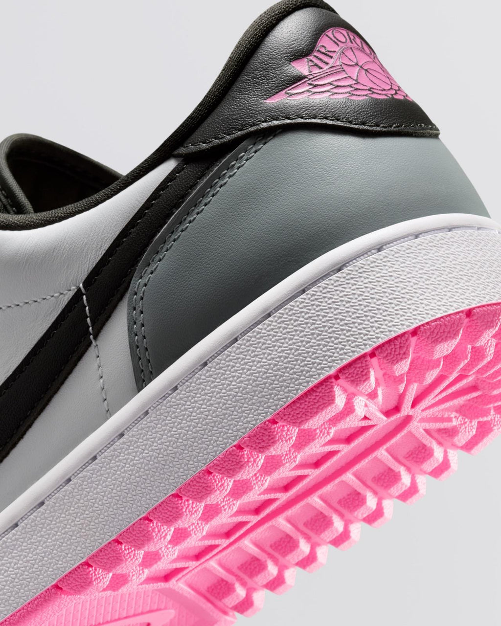 Air Jordan 1 Low Spikeless Golf Shoes White/Sequioa/Light Pumice/Pink Glow
