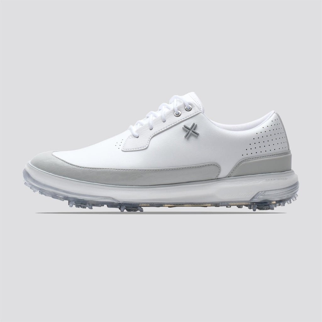 Moving Day SC RS Spiked Golf Shoes White/Ghost Grey Gator/White